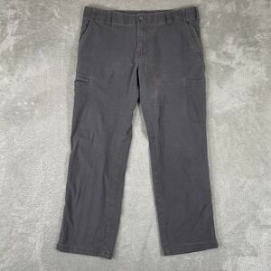 Lee Extreme Motion MVP Cargo Pants Mens 36x30 Grey Regular Straight Stretch Work